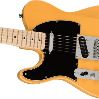 Fender Squier Affinity Series Telecaster Butterscotch Blonde Left-Handed Electric Guitar image 4