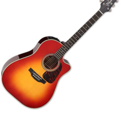 Takamine CP6SSDC Dreadnought Acoustic Guitar Gloss Cherry