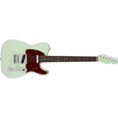 Fender American Ultra Luxe Telecaster, Rosewood Fingerboard, Transparent Surf Green image 2