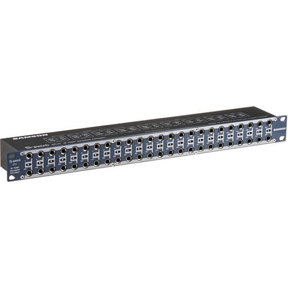 Samson Audio S-Patch Plus 48-Point Balanced Patchbay (with Front Panel Switches) image 1