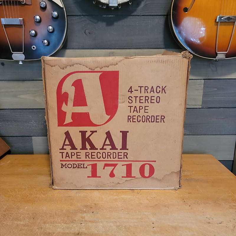 Akai Model 1710 Recorder Player 4 Track Reel To Teel With Original Box MIJ Working image 1