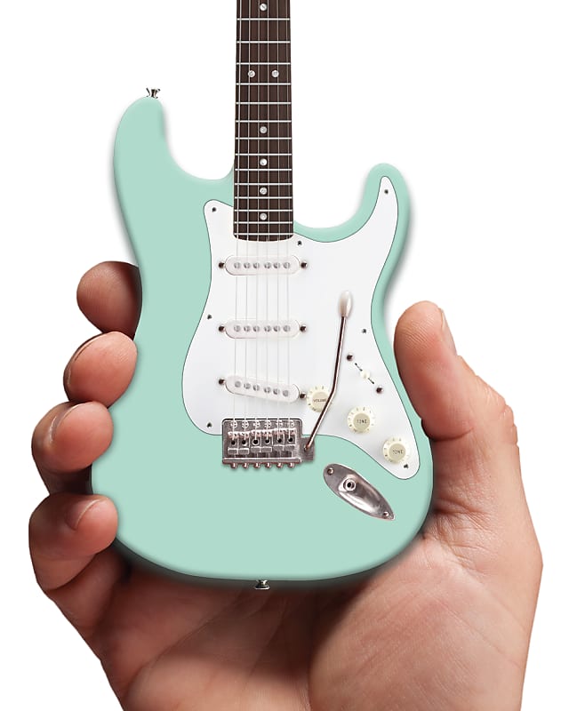 Surf Green Fender Stratocaster Jeff Beck Collectible Miniature Replica Model