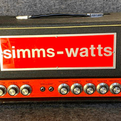 Simms Watt  MK II , British , EL34s , Mick Ronson , Arctic Monkeys  1970s  Black for sale