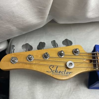 Schecter Diamond Series J5 J-5 LH Left-Handed Lefty 5-string Bass 2015 - White image 9