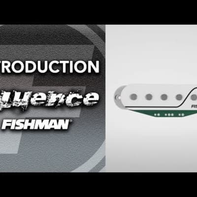 Fishman Fluence Loaded Pickguard - 3 Single Width Strat Pickups, Black(New) image 3