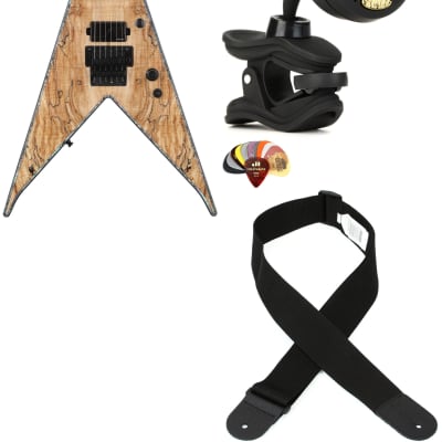 B.C. Rich JRV Extreme Electric Guitar - Spalted Maple  Bundle with Snark ST-8 Super Tight Chromatic Tuner... (4 Items) for sale