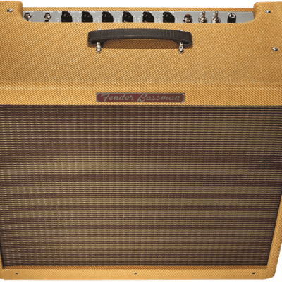 Fender American Vintage '59 Bassman Lacquered Tweed Tube Guitar Amp Combo image 4