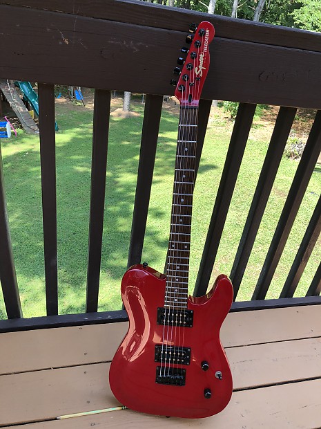 Fender Telecaster HH Set neck 2001 Red Squier Korea Electric