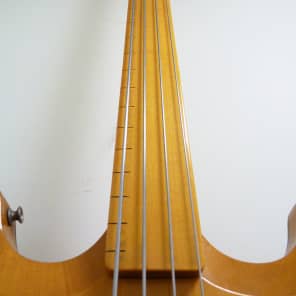 Hohner / Bartell Black Widow Fretless Bass Late '60s Natural image 7