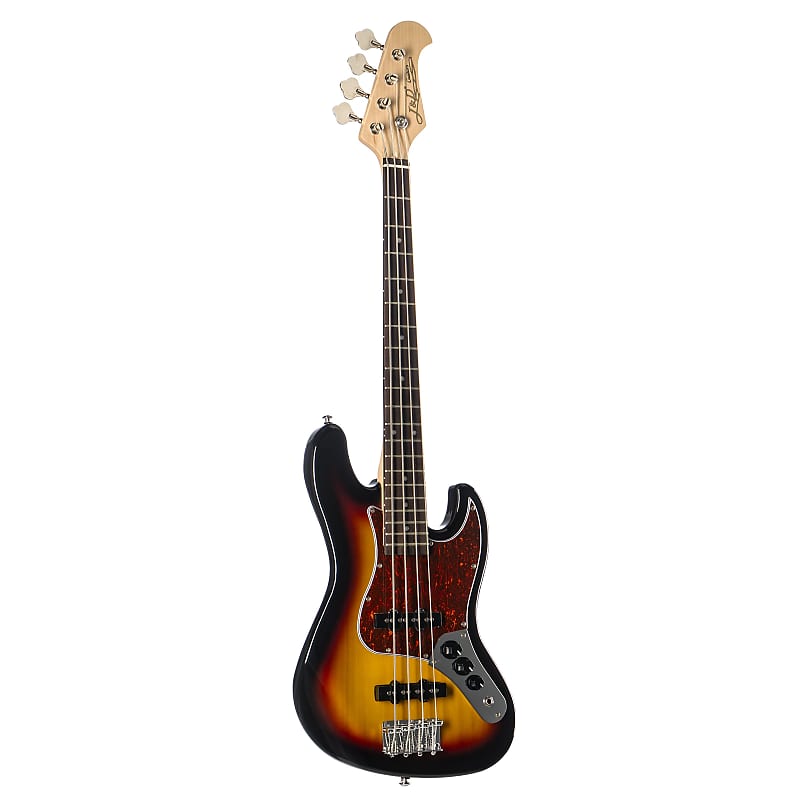 J & D Bass guitar JB Mini SB Sunburst - 4-String Electric | Reverb