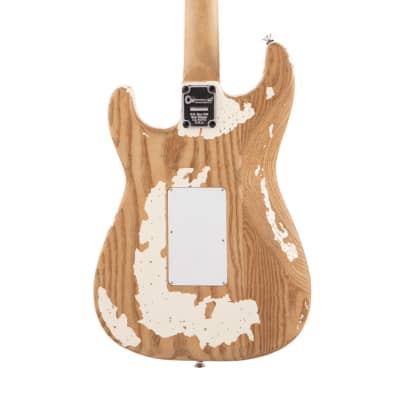 Charvel Henrik Danhage Ltd Ed Signature Pro-Mod So-Cal Style 1 Electric Guitar, White Relic image 5