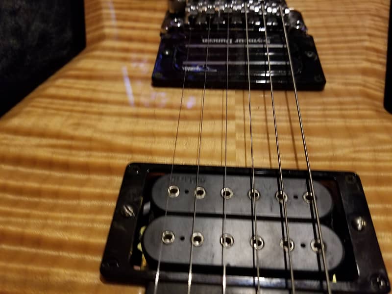 Dimebag Dean usa razorback flamed top Natural Wood Signed by Dimebag Dean usa razorback flamed top Natural Wood Signed by