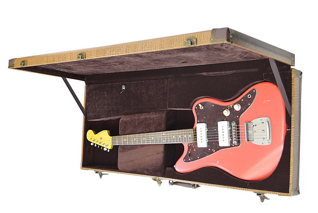 激安通販の JM-63 Guitars Nash w/ Red/Rosewood Fiesta - Case Hardshell ミュージック