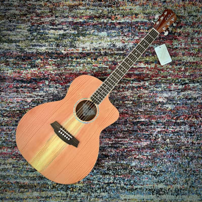 Cole Clark Studio Grand Auditorium Acoustic Guitar - All Australian Redwood Top with Queensland Maple Body (SAN1EC-RDM) image 2