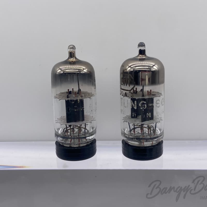 Matched Pair Tung-Sol 12AT7WA/ECC81 Dual Triode Guitar Amp. Audio