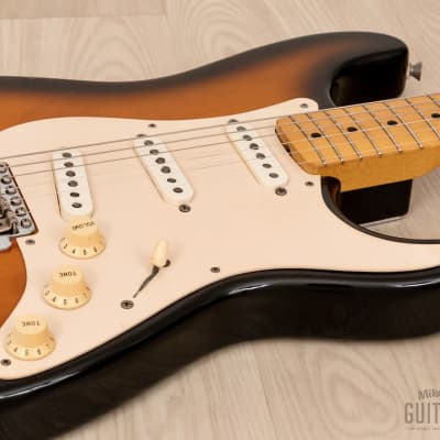 1991 Fender '54 Stratocaster ST54-900 Sunburst Lacquer w/ American Vintage Pickups, Japan MIJ Fujigen ST54-115 image 6