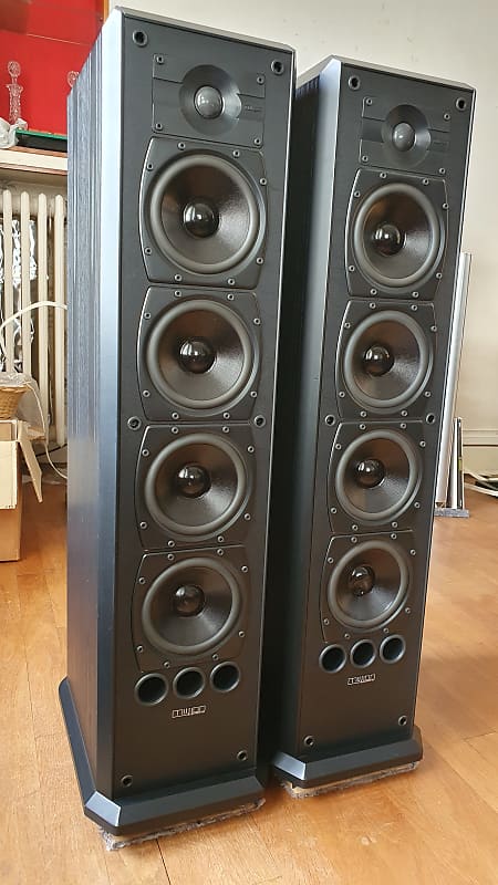 Mission 753 Black Floorstanding Speaker Pair (Original Boxes)  			