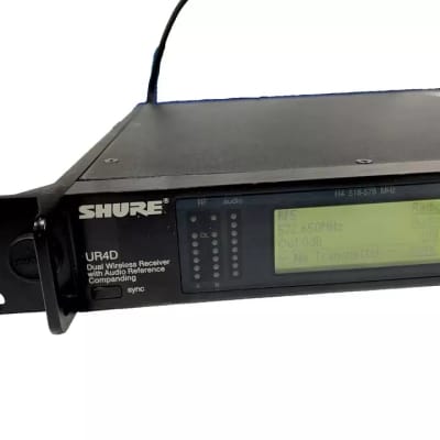Shure UR4D Dual H4 Wireless Receiver W/(1)UR2 Handheld Transmitters #2420 (One) image 5
