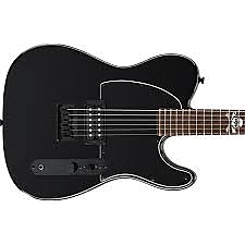 Fender Squier Avril Lavigne Telecaster Black Skull Inlay | Reverb