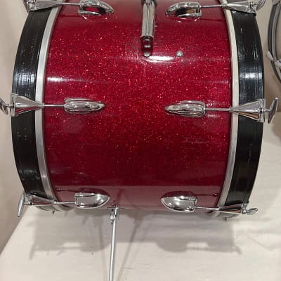 Slingerland  14”x20” Bass drum 1960s Red sparkles image 1