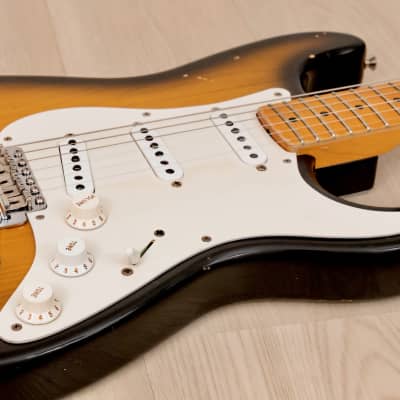 2015 Fender Custom Shop 1957 Stratocaster Partscaster Sunburst w/ Fat 50s, Case image 6