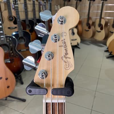 Fender Fullerton Precision Bass Uke, Walnut Fingerboard, Tortoiseshell Pickguard, 3-Color Sunburst image 3