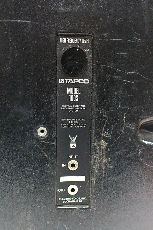 モニタースピーカー　Electro Voice EV Tapco 100S Electro Voice EV Tapco Model 100s Stage Monitor Speaker Pair