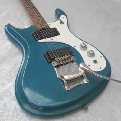 Mosrite Ventures II Guitar Blue All Original - Including Case - More pics if needed image 4