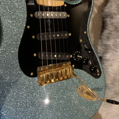 Fender Crazy Rare-Custom Shop  7 String Stratocaster 'Alex Gregory' Blue Sparkle image 11