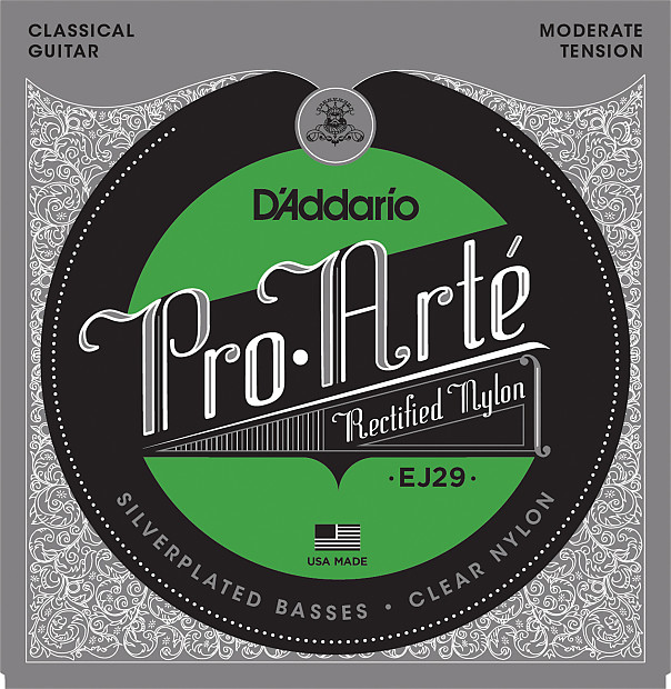 D'Addario EJ29 Classics Rectified Classical Guitar Strings, Moderate Tension image 1