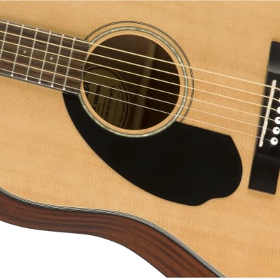 Fender CD-60S Solid Top Dreadnought Acoustic Guitar, Left Handed - Natural w/ Hard Case image 5