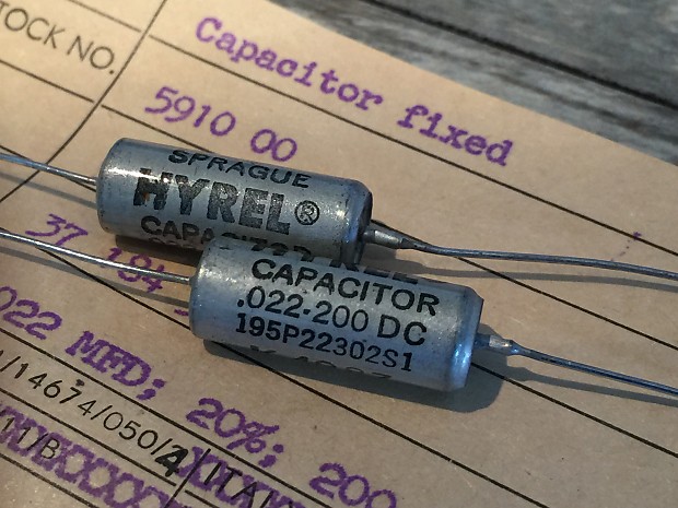 SPRAGUE HYREL 0.022UF 200V CAPACITOR Les Paul NOS | Reverb