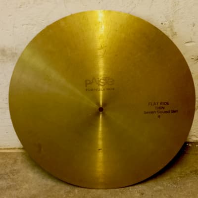 Paiste 18" Formula 602 Flat Ride Thin Seven Sound Set 1972 image 3