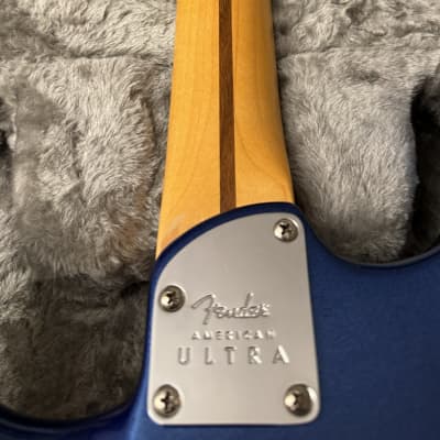 2020 Fender American Ultra Stratocaster with Maple Fretboard Cobra Blue image 10