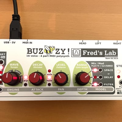 Fred’s Lab Buzzzy - 4 part MIDI synth module image 1