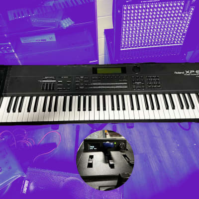 Roland XP-80 76-Key 64-Voice Music Workstation Keyboard 1996 Vintage - Black - Fully Working, Upgraded w/ USB Drive Emulator
