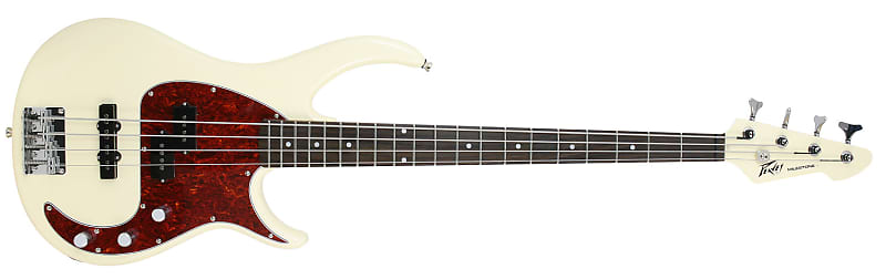 Peavey Milestone Ivory 34 Inch Scale Bass Guitar with Chrome Hardware (3018090) image 1