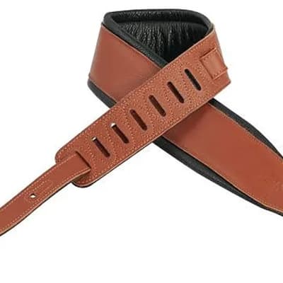 Levy's PM32 Deluxe Foam-Padded Garment Leather 3" Guitar Strap