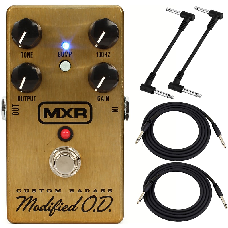 MXR Custom Badass Modified O.D. M77 Overdrive Effects Pedal with Cables image 1