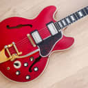 1964 Gibson ES-355TDC Vintage Electric Guitar Cherry w/ Bigsby B7, Pat # Pickups, Case