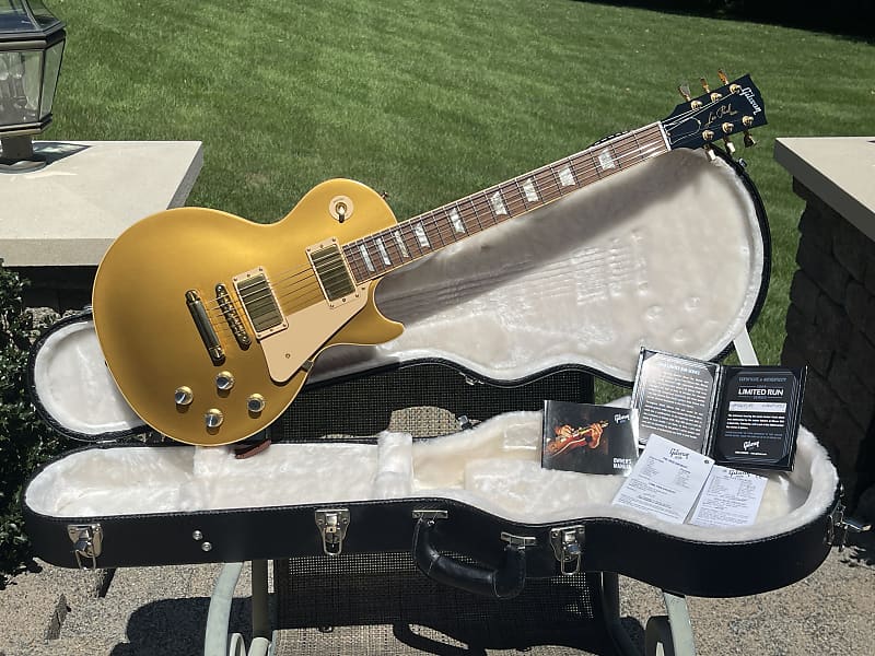 Gibson Limited Edition of 350 Les Paul Gold Top EMG/Piezo | Reverb