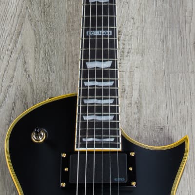 ESP LTD EC-1000 Guitar, Macassar Ebony Fretboard, Vintage Black image 8