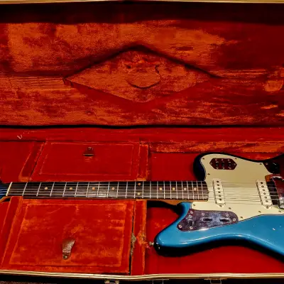 1962 Fender Jaguar Lake Placid Blue (Includes Rare Eyeglass Case) image 4