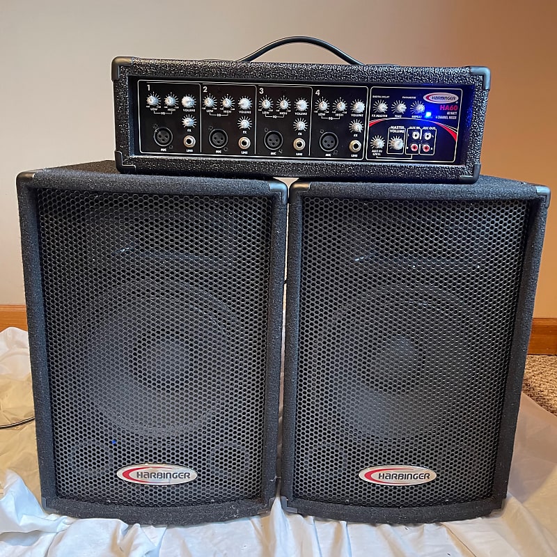 Harbinger HA60 4 Channel 60 Watt PA System 2010 Black