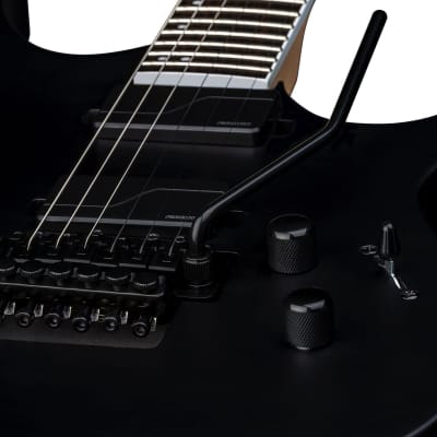 Dean Exile Select Floyd Fluence Guitar, Ebony Fretboard, Black Satin, EXILE F FL BKS image 16