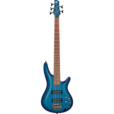 Ibanez SR375E SR Standard 5-String Electric Bass Guitar, Jatoba Fretboard, Sapphire Blue for sale