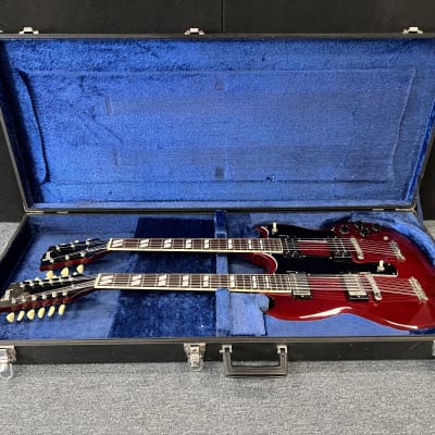 Burny  RSG-140JP Double Neck guitar MIJ 1990's Red Jimmy Page EDS-1275 copy  W/OHSC image 2