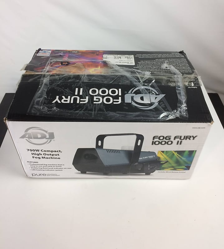 ADJ Fog Fury 1000 II 700W Compact, Higher Output Fog Machine Reverb