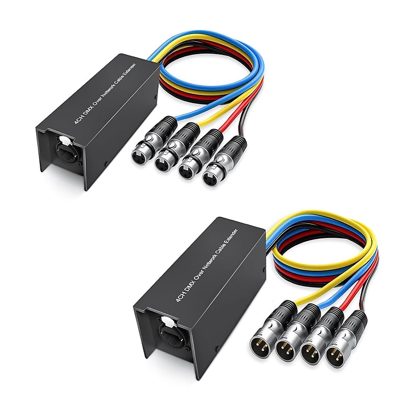 4-Channel Female to Male XLR to CAT6 Network Cable