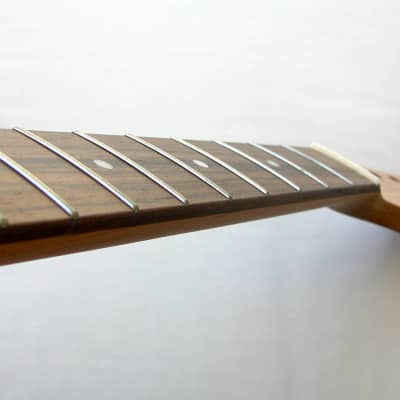 Roasted PADDLE-Head TELE Neck /Unfinished/ Rosewood Fret-Board/ 22 Medium JUMBO/ TELECASTER / w/Warmoth Nut (fits Fender) image 4